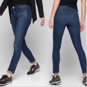 Athleta 338322 Sculptek Skinny Jeans Dark Wash Women's Size 12 x 29 Stretch